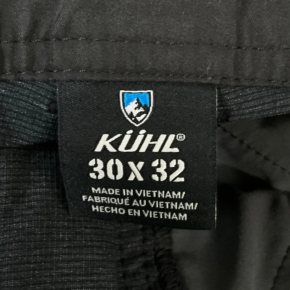 KUHL Technical Pants Mens 30x30 Gray Articulated Hiking Travel Outdoors